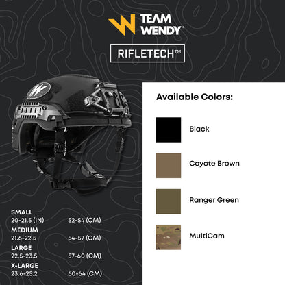 TEAM WENDY: Rifletech, High-Cut Ballistic Helmet