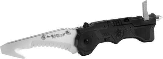 SMITH & WESSON: First Response Assisted Knife Belt Cutter Glass Breaker