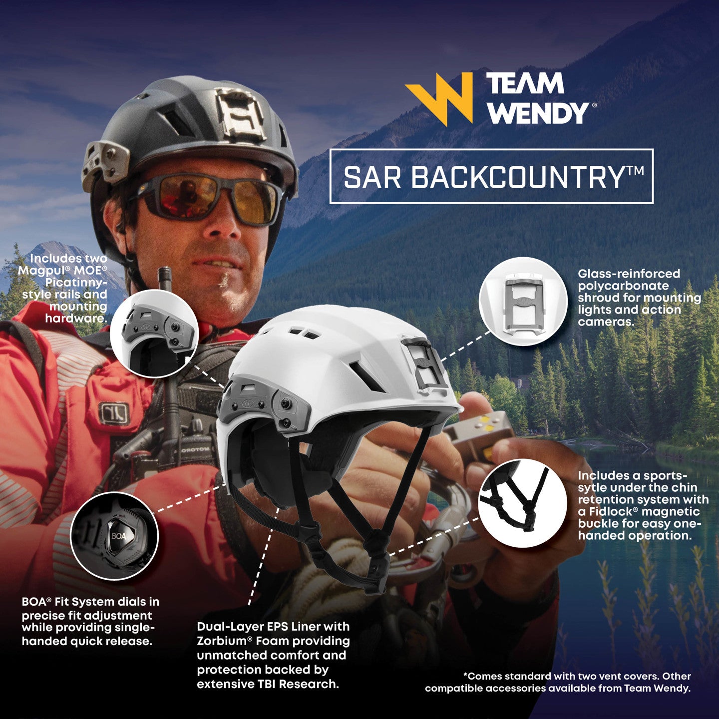 TEAM WENDY: SAR, Backcountry Helmet