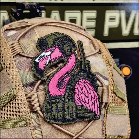 TACTICAL GEAR JUNKIE: Tactical Flamingo 4" Embroidered Patch
