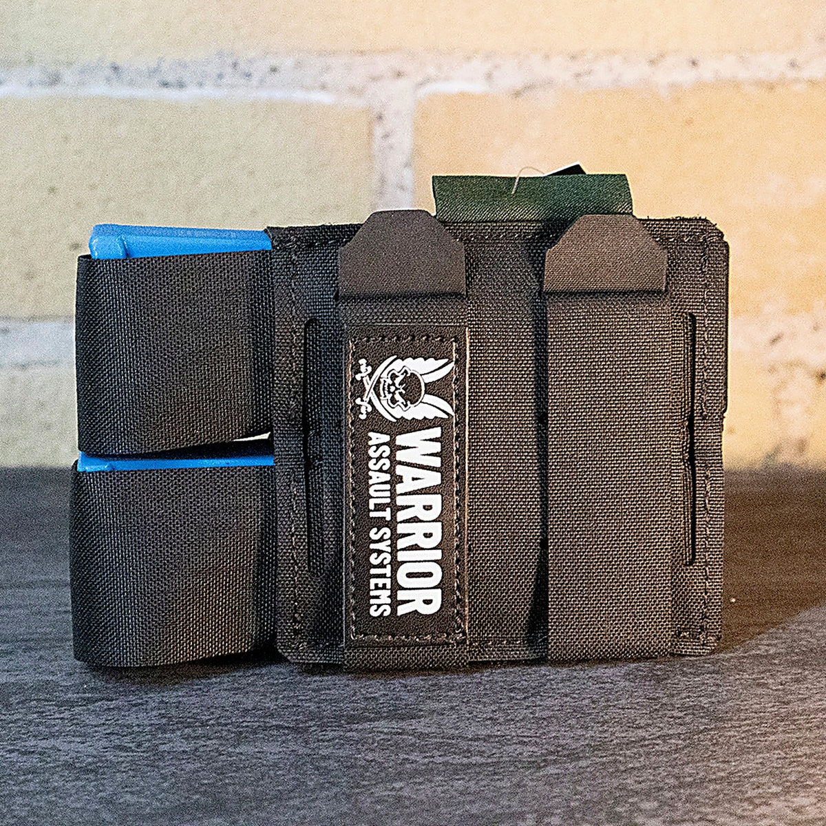 WARRIOR ASSAULT: Laser Cut Double Snap Mag Pouch 9mm
