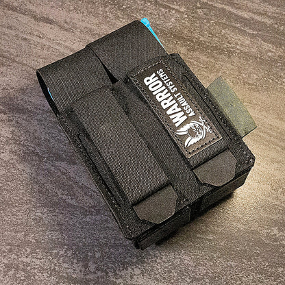 WARRIOR ASSAULT: Laser Cut Double Snap Mag Pouch 9mm