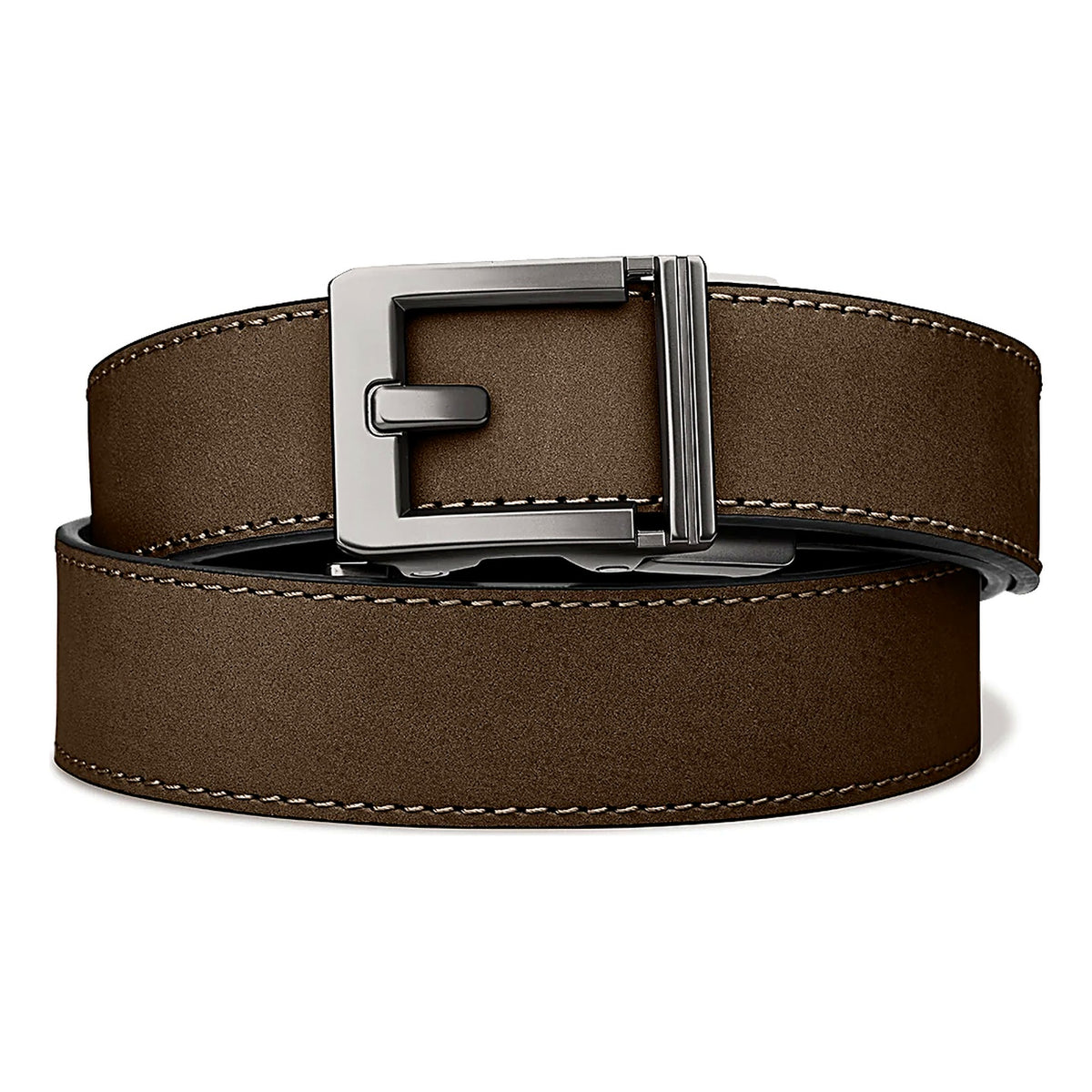 KORE ESSENTIALS: X3 Gunmetal Buckle Leather Gun Belt