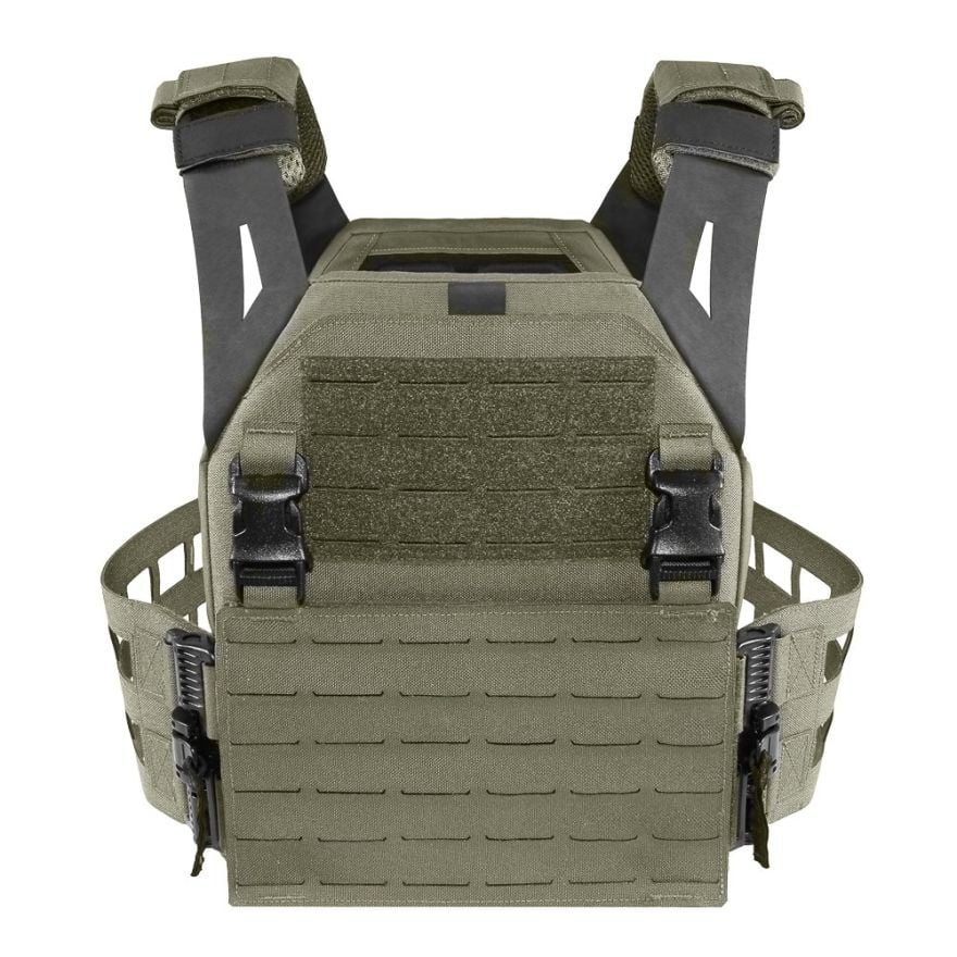 WARRIOR ASSAULT: Laser Cut (LPC) V2 Low Profile Plate Carrier with Ladder Sides and 5.56 Triple Bungee Magazine Pouch