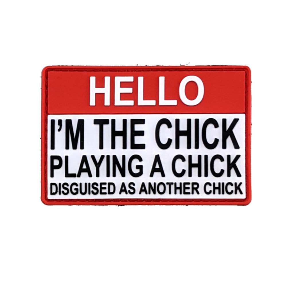 TACTICAL INNOVATIONS: "Hello, I'm the Chick Playing A Chick" PVC Morale Patch